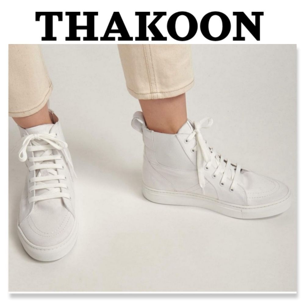 NIB Thakoon Pull On High Top Sneaker - White